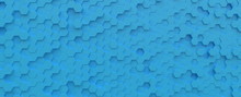 Science And Technology Hexagonal Light Blue Cyan Tiles Pattern, Abstract Background Texture