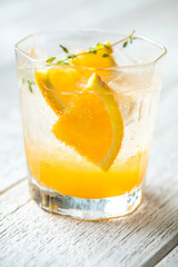 Wall Mural - Orange and thyme infused water recipe