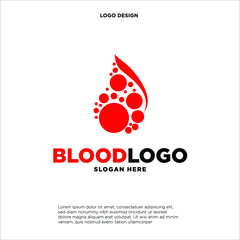 Wall Mural - Blood Donor Logo designs template, Blood Donation Logo template vector