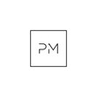 © mlangsen - elegant logo vector with unique and clean 'PM' letter shape, elegant, luxury, brand, company