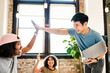 © rawpixel.com - Team high five for success
