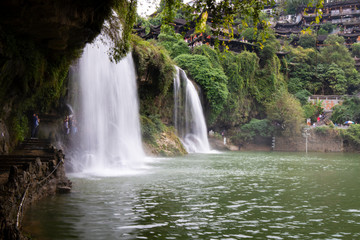  Furong waterfall, Xiangxi, China