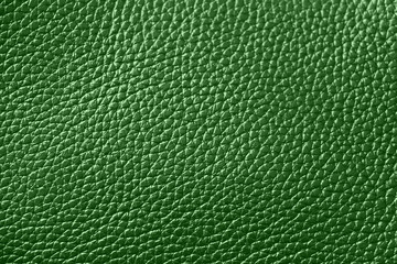 Wall Mural - Natural leather texture. Green background