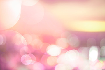 Poster - Colorful bokeh lights background