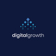 logo design modern advanced digital growth technology