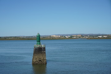 Shipping sign of the port entrance