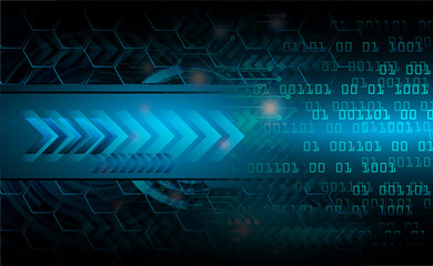 blue cyber circuit future technology concept background