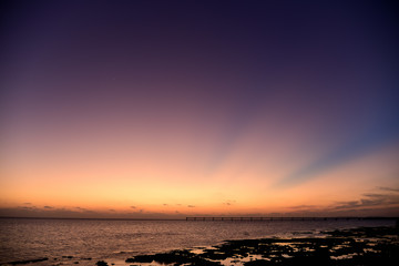 Wall Mural - sunset over the sea