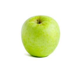 Wall Mural - fresh green apple isolated on a white