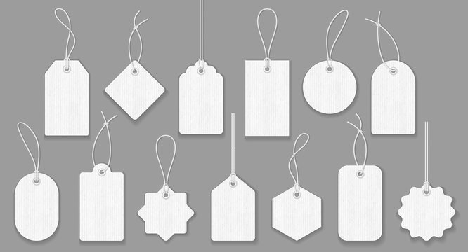 Wall Mural - Price tag collection. Paper labels set. Vector