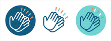 Set Of Pictograms Clapping Hands