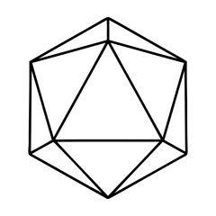 Wall Mural - natural 1 d20 dice roll illustration