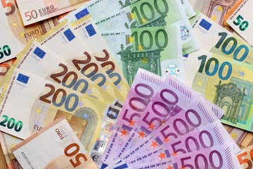 Wall Mural - Euro currency background