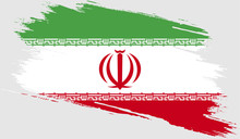 Iran Flag With Grunge Texture