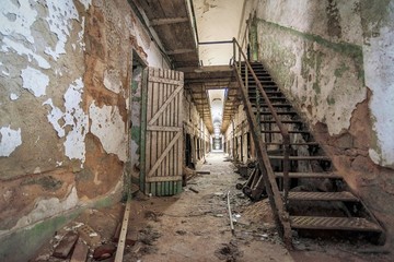 Wall Mural - Interior shot of the Eastern State Penitentiary in Philadelphia, Pennsylvania