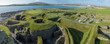 Panorama of Jarlshof Prehistoric Archaeological Site in Shetland, Scotland