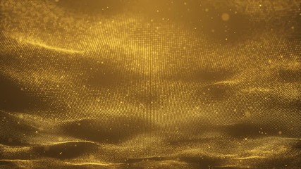 Wall Mural - gold glitter curtain luxury beautiful abstract background light ray glimmer shimmering vintage light