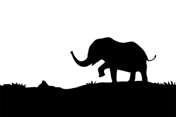 Wall Mural - Creative design of elephant walking illustration