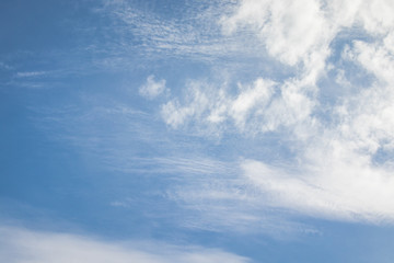 Beautiful blue sky with clouds