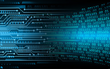 blue cyber circuit future technology concept background