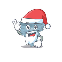 Sticker - Tornado Santa cartoon character with cute ok finger