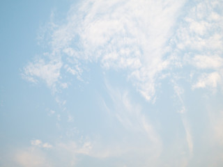 Wall Mural - Clouds in the clear sky in Asia's summer season