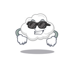 Poster - Cool white cloud cartoon character wearing expensive black glasses