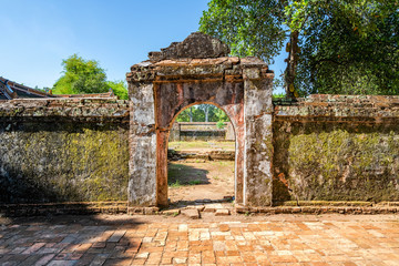 Aerial view of Vietnam ancient Tu Duc royal tomb and Gardens Of Tu Duc Emperor near Hue, Vietnam. A Unesco World Heritage Site