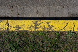 Fototapeta Na ścianę - Tarmac texture. Markings painted on a tarmac road. Top view