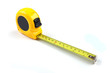 © aekkorn - Yellow measuring tape isolated on white background, 6in.