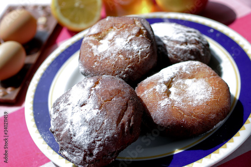 Véritable recette des Ponchkis, beignet polonais Tableau sur Toile
