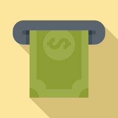 Poster - Atm cash money icon. Flat illustration of atm cash money vector icon for web design