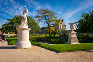 Jardin des Tuileries in Paris, France.