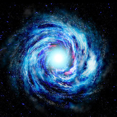 4k galaxy image, space, spiral, universe, light, star, blue, black, cosmos, nebula, astronomy, sky, 