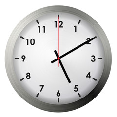 Sticker - Analog metal wall clock