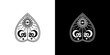 Ouija Monoline Badge Design