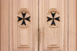 door of an oratory in vittoriosa in malta