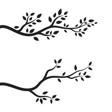 Tree Branch Vector Ilustration Design