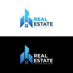 Wall Mural - Real Estate Logo Design Vector