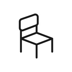 Sticker - armchair vector icon in trendy flat design