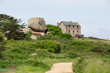 View from Pink Granite Coast, Brittany, France