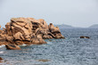 View from Pink Granite Coast, Brittany, France