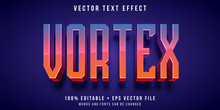 Editable Text Effect - Tall Text Retro Style