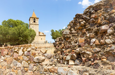 San Martin's church in Medellin town, province of Badajoz, Extremadura, Spain