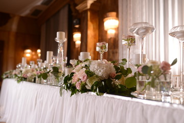 Beautifully decorated table for a special occasion