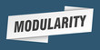 © Aquir - modularity banner template. modularity ribbon label sign