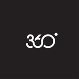 Fototapeta  - 360 degree minimalist logotype design template