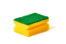 Yellow Sponge Isolated On White