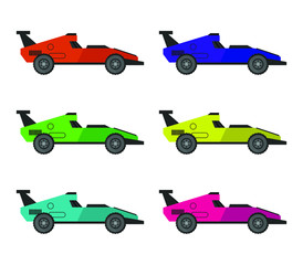 Poster - race car icon