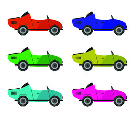 Poster - race car icon